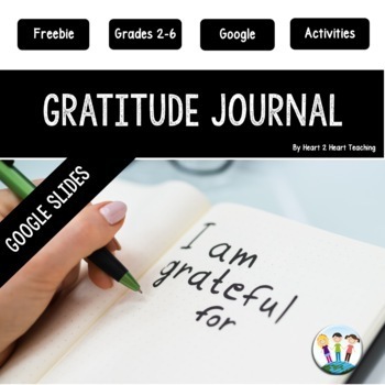Preview of Gratitude Activities Free Journal for Google | Social Emotional Learning SEL