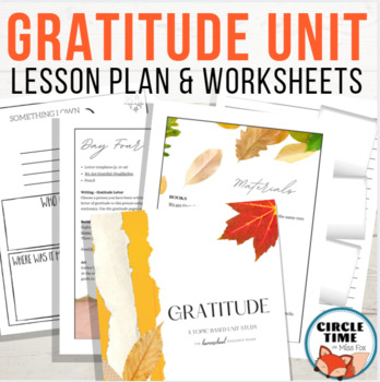 Preview of Gratitude Activities with Thankfulness Worksheets, Multicultural Lesson Plans