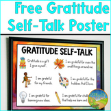 Gratitude Affirmation and Self-Talk Free Poster for SEL & 