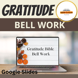 Gratitude Bible Bell Work