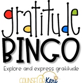 Gratitude Bingo Challenge Elementary School Counseling Tha