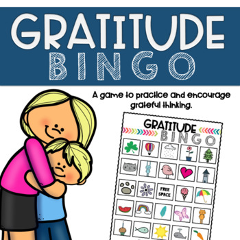 Preview of Gratitude Bingo Game - Thankful Activity