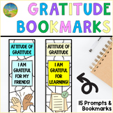 Gratitude Bookmarks with SEL Writing and Coloring Activiti