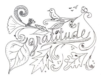 63 Gratitude Doodle Coloring Pages  Free
