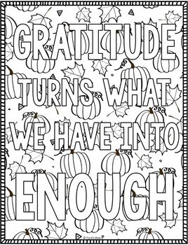 Download Gratitude Coloring Pages | Thanksgiving Coloring Pages by ...