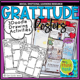 Gratitude Doodle Posters | SEL Activity | Kindness | Thank