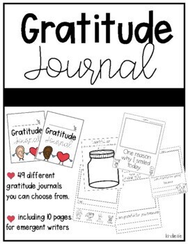 Preview of Gratitude / Grateful / Thankful Journals - Yearlong (weekly) enteries