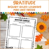 Gratitude Inquiry-Based Learning Mini Unit Freebie