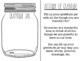 Gratitude Jar- A Thanksgiving Activity