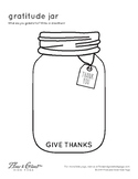 Gratitude Jar Coloring Page