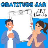 Gratitude Jar Worksheet {Thanksgiving, Give Thanks, SEL, M