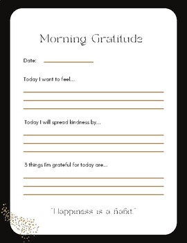 Preview of Gratitude Journal