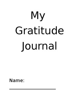 Gratitude Journal by White Space | TPT