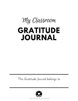 Preview of Gratitude Journal