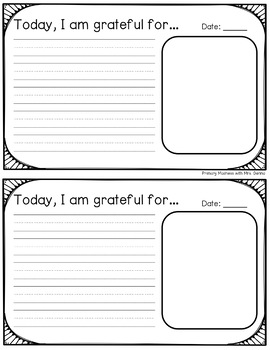 Gratitude Journal by Primary Madness with Mrs Genna | TpT