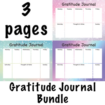 Gratitude Journal Bundle - Printable Journal by FriedGreenZucchini