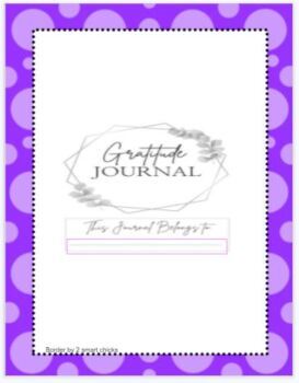 Preview of Gratitude Journal - English