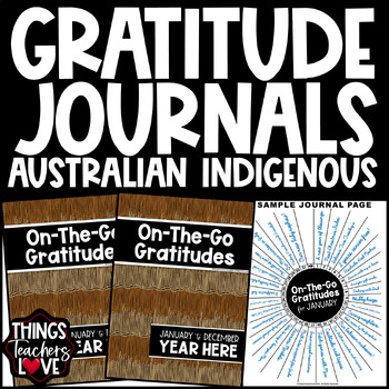 Preview of Perpetual On-The-Go Gratitude Journals Set - AUSTRALIAN INDIGENOUS 01