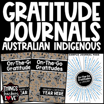 Preview of Perpetual On-The-Go Gratitude Journals Set - AUSTRALIAN INDIGENOUS 10
