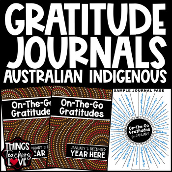 Preview of Perpetual On-The-Go Gratitude Journals Set - AUSTRALIAN INDIGENOUS 12