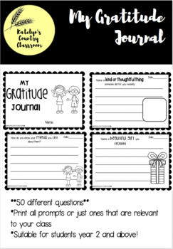 Preview of BUNDLE Gratitude Journal - Lower + Upper Primary