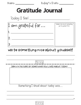 Gratitude Journal-SEL Distance Learning by Ms Braun's Brainiacs | TPT