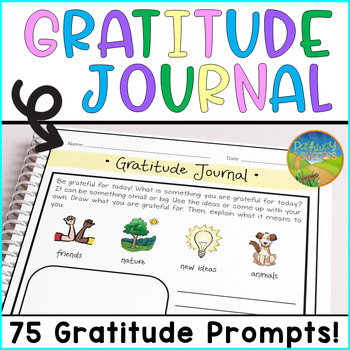 Preview of Gratitude Journal - Thankful Writing Prompts & Activities for SEL Skills