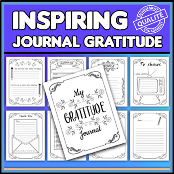 Gratitude Journal Thanksgiving Daily Writing Activity worksheets