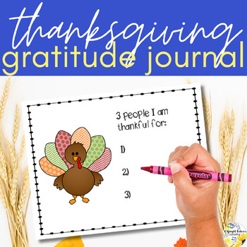 Preview of Gratitude Journal Thanksgiving Themed Gratitude Journal