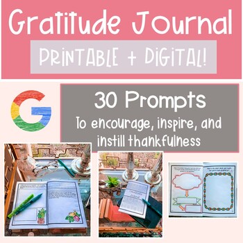 Preview of Thanksgiving Activity for High School - Gratitude Journal