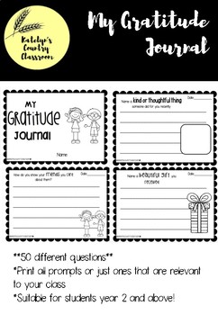 Preview of Gratitude Journal - Upper Primary
