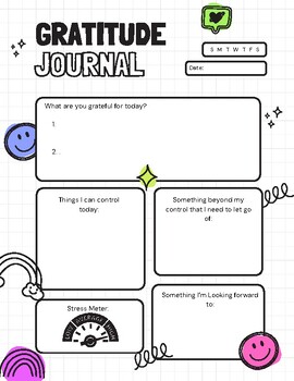 Preview of Gratitude Journal Warm-up Pages