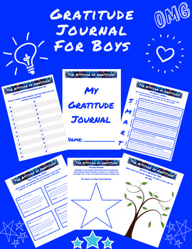 Preview of Gratitude Journal for Boys of All Ages