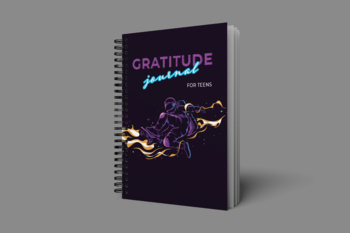 Preview of Gratitude Journal for Teens. Printable PDF in A4, A5, US Trade, US Letter Sizes.