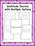 Gratitude Journal with Multiple Page Options