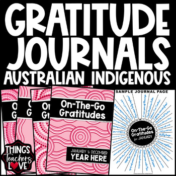 Preview of Perpetual Gratitude Journals Set - AUSTRALIAN INDIGENOUS GUMNUT BLOSSOMS