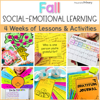 Preview of Gratitude, Manners, Respect Social Emotional Activities for Fall & Thanksgiving