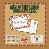 Gratitude Mini Postcards: Fall/Thanksgiving Student and Te
