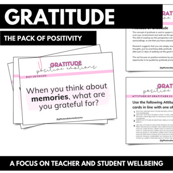 Preview of Gratitude - PACK OF POSITIVITY (Wellbeing)