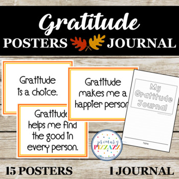 Preview of Gratitude Posters & Journal