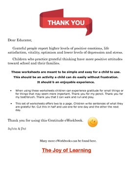 words of gratitude speech for kindergarten pdf