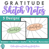 Gratitude Sketch Notes {A Visual Reflection Activity for G