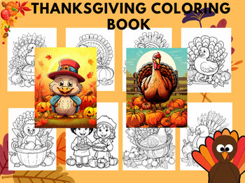 Preview of Gratitude Thanksgiving Break Activities Coloring Pages for Kids