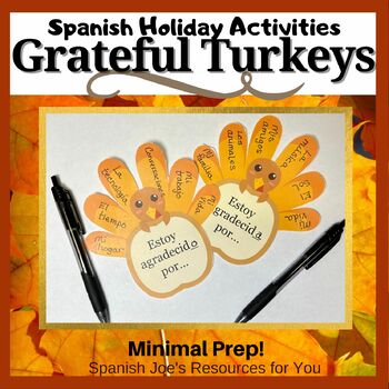 Thanksgiving Mini Note Cards in English: Thank You! by Genise Vertus