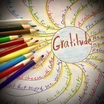 Preview of Gratitude Writing Activity | NO PREP | Coloring Mandala Pages
