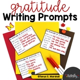 Gratitude Writing Prompts | Thanksgiving Writing Activity