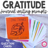 Gratitude Student Journal Writing Prompts and Group Conver