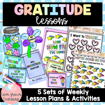 Preview of Gratitude and Reflection Lessons and Activities - SEL - End of the Year