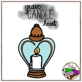 Grave Candle Heart {free}