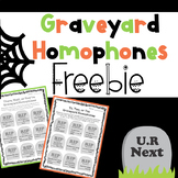 Graveyard Homophone Craftivity for Halloween